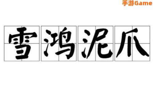 成语雪泥鸿爪是形容